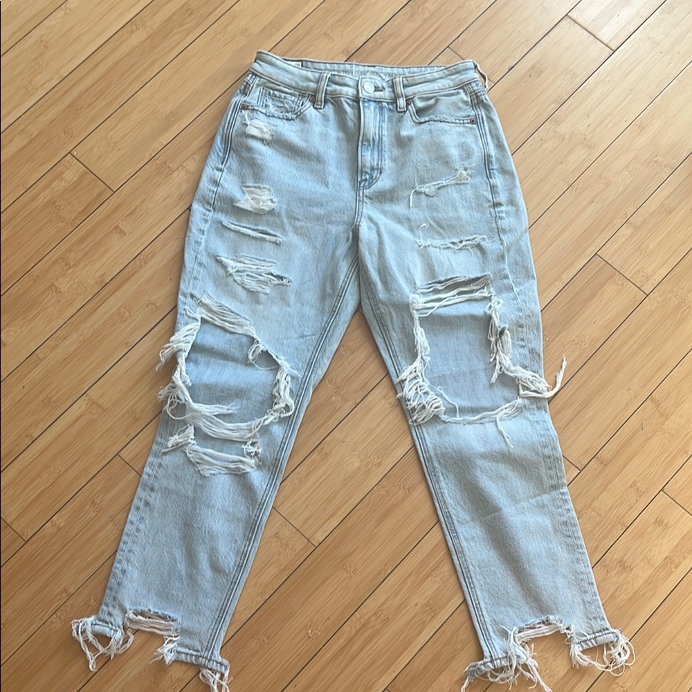 American Eagle - Light Blue Distressed Women's Jeans